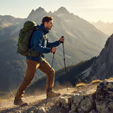Carbon Fiber Adjustable Hiking Trekking Pole, 3 Section Lightweight Walking Stick, Suitable For People Under 190cm, Purple, Durable Mountain Climbing Accessory
