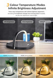 Mini Bedside Desk Lamp, 10W Wireless Charging Phone Stand, Stylish Fabric Night Light, Black, Supplied With USB Cable, Versatile Bedroom Night Decor & Useful Home Gift