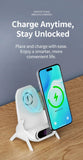 Vertical Chair Shaped Phone Holder, Magnetic Wireless Charger, Lazy Mobile Support Stand For Binge Watching, Green, Stylish Household Desk Decor Gift
