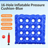 Inflatable Pressure Sore Relief Cushion, PVC 16 Hole Square Seat Pad For Coccyx, Hip & Buttocks Support, Blue, Reduces Bed Sore Risk In Australia - Darrahopens