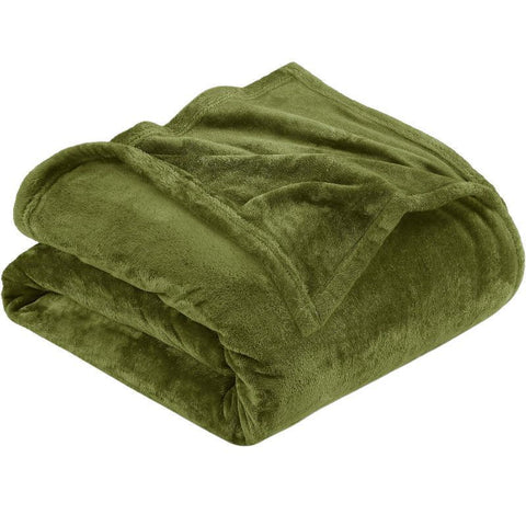 Premium Flannel Fleece Throw Rug, Fluffy Warm Cozy Blanket For Bed, Sofa And Daily Snuggling, Fruit Green, 150X200cm, Size L, Durable Household Textile In Australia - Darrahopens