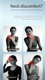 Electric Neck & Shoulder Massage Pillow, Portable Cervical Massager With Kneading, EMS Pulse & Heat Therapy, Suitable For Home & Car Use, Sky Blue, Ergonomic Muscle Relaxation Device