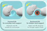 Electric Neck & Shoulder Massage Pillow, Portable Cervical Massager With Kneading, EMS Pulse & Heat Therapy, Suitable For Home & Car Use, Sky Blue, Ergonomic Muscle Relaxation Device