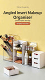 Acrylic Cosmetic Storage Organiser, Slant Open Clear Makeup Box For Vanity & Bathroom Mirror Cabinet, Large Size, Neat Storage For Brushes & Lipsticks In Australia - Darrahopens