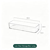 Low Profile Clear Long Storage Box, Narrow Acrylic Tray For Cosmetic Small Accessories In Australia - Darrahopens