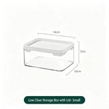 Clear Storage Box With White Lid, Small Size Acrylic Cosmetic Container In Australia - Darrahopens