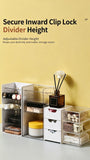Clear Storage Box With White Lid, Small Size Acrylic Cosmetic Container