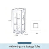 Hollow Square Acrylic Storage Tube, Multi-Purpose Holder For Makeup Brushes & Cosmetics In Australia - Darrahopens