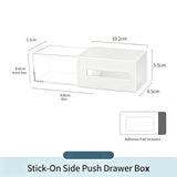 Adhesive Side Pull Drawer Organiser, Clear Acrylic Storage For Mirror Cabinet Interior In Australia - Darrahopens