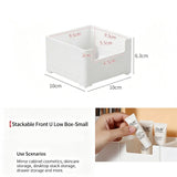 White Low U-Shaped Storage Box, Small Size Acrylic Cosmetic Tray For Vanity In Australia - Darrahopens