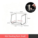 Stackable Mini Acrylic Storage Rack, Small Size For Vanity And Bathroom Cabinet In Australia - Darrahopens