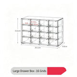 Clear 16 Grid Large Cosmetic Storage Box, Multi-Grid Acrylic Vanity Organiser In Australia - Darrahopens