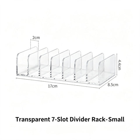 7 Grid Eyeshadow Storage Rack, Small Size Clear Acrylic Makeup Organiser In Australia - Darrahopens