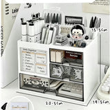 Multi Compartment Desktop Planner Storage Set, Thickened Non Toxic Desk Organiser, Elegant Table Container For Effortless Home Tidying In Australia - Darrahopens
