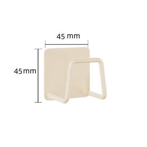 Self Adhesive No Punch Sponge Hanger, Bathroom Basin Accessory Holder, White 45mm, Practical Solution For Orderly Home Bathroom In Australia - Darrahopens