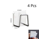 No Drill Wall Mounted Bathroom Sponge Holder, Household Basin Storage Hook, Silver 45mm 4 Pack, Bulk Pack For Complete Bathroom Arrangement In Australia - Darrahopens