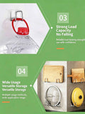 No Drill Wall Mount Bathroom Storage Hook, Household Sponge Holder, Silver 50mm 8 Pack, Oversized Set For Fully Tidying Bathroom Items In Australia - Darrahopens
