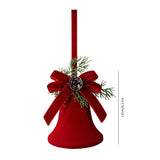 Flocked Arch Bell Christmas Hanging Ornament, Holiday Window Display Decor In Australia - Darrahopens