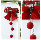Medium Size Flocked Arch Bell Christmas Hanging Decor, Indoor Festival Decoration In Australia - Darrahopens