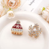 Christmas Alloy Shark Hair Claw, European Style Red Pearl Flower Hair Grab, Festival Dress Up Decor In Australia - Darrahopens