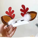 Sparkly Antler Hair Clip, Pom Pom Sequins Red Horn, Christmas Halloween Gathering Costume Head Ornament In Australia - Darrahopens