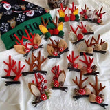Lovely Festival Antler Headpiece, Pom Pom Sequins Brown Horn, Halloween and Christmas Party Hair Accessory In Australia - Darrahopens