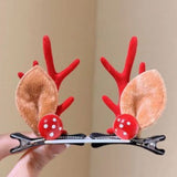 Mushroom Decor Red Antler Hair Clips, One Pair Hair Ornament For Halloween Cosplay and Xmas Gathering In Australia - Darrahopens