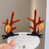 Ear Decor Brown Antler Hair Clips, One Pair Cute Headwear For Halloween Cosplay And Christmas Decor In Australia - Darrahopens