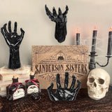 Horror Devil Fake Hand Desktop Decoration, Halloween Haunted & Christmas Scene Prop, 4 Pack (Candles Not Included)