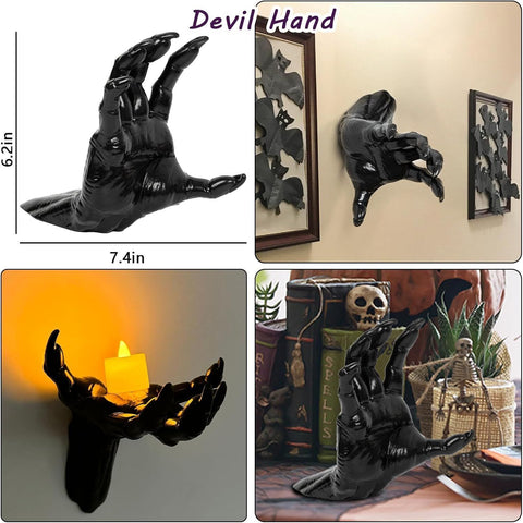 Halloween & Christmas Horror Fake Devil Hand Table Decor, Spooky Scene Layout Prop, No.2 Single Hand (Candles Not Included) In Australia - Darrahopens