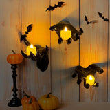 Scary Fake Devil Hand Tabletop Decor, Halloween Party & Christmas Layout Accessory, No.4 Single Hand (Candles Not Included)