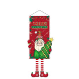 Printed Hanging Banner Backdrop, Christmas & Halloween Party Decor Supplies, Elf Pattern Design, 110*40cm In Australia - Darrahopens