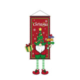 Decor Hanging Flag Backdrop, Christmas & Halloween Creative Printed Party Prop, Gnome Pattern, 110*40cm