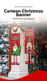 Snowman Printed Hanging Flag, Household Christmas & Halloween Party Decor Backdrop, 110*40cm