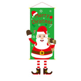 Santa Print Hanging Tapestry, Christmas & Halloween Festival Party Scene Arrangement Prop, 110*40cm In Australia - Darrahopens