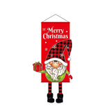 Gnome Pattern Hanging Banner, Printed Christmas & Halloween Party Background Cloth Decor, 110*40cm