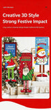 Gnome Print Hanging Tapestry, Christmas & Halloween Festival Home Party Decoration Supplies, 110*40cm