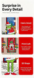 Elf Pattern Hanging Tapestry, Christmas & Halloween Scene Arrangement Decor Supplies, 110*40cm