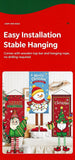 Elk Print Hanging Banner, Christmas & Halloween Creative Printed Festival Party Background Cloth, 110*40cm In Australia - Darrahopens