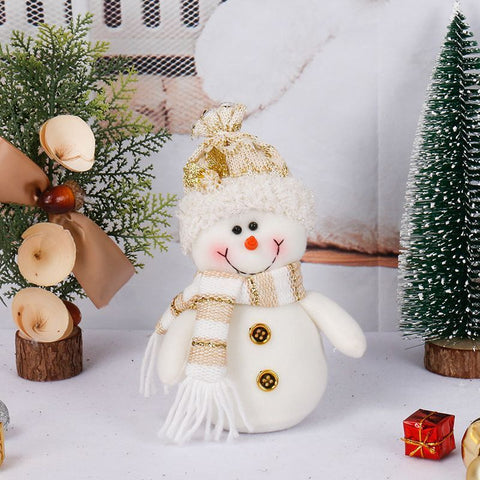 White Snowman Plush Doll, Christmas & Halloween Home Decoration Ornament, Holiday Gift In Australia - Darrahopens