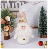 White Snowman Plush Doll, Christmas & Halloween Home Decoration Ornament, Holiday Gift