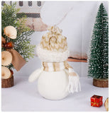 White Snowman Plush Doll, Christmas & Halloween Home Decoration Ornament, Holiday Gift