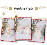 White Elder Figure Plush Doll, Christmas & Halloween Indoor Scene Decor, Festive Present