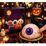 Halloween Squishy Fidget Toy, Anxiety Relief Hand Squeeze Toy, Christmas Holiday Present, Creepy Dark Eyes Style
