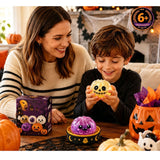 Purple Ghost Squishy Stress Toy, Portable Hand Grab Fidget Toy, Christmas & Halloween Festival Gift Ornament