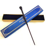 Retro Themed Cosplay Wand, Durable Resin Material, Holiday Display Piece, Style 4, Blue Gold Stamping Ribbon Gift Box