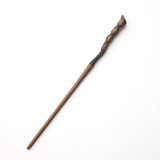 Matching Character Cosplay Wand, Polished Resin Surface, Halloween Scene Supply, Style 28, Blue Gold Stamping Ribbon Gift Box
