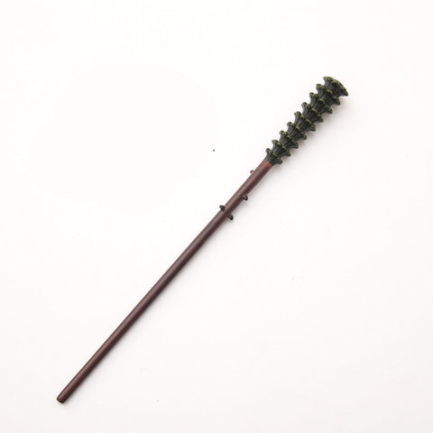 Arc Shaped Resin Magic Wand With Built-in Metal Core, Dark Group Cosplay Holiday Prop, Style 29, Black Gold Stamping Ribbon Gift Box In Australia - Darrahopens