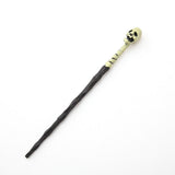 Circular Handle Wizard Wand, Thickened Metal Reinforcement, Holiday Roleplay Prop, Style 31, Red Gold Stamping Ribbon Gift Box