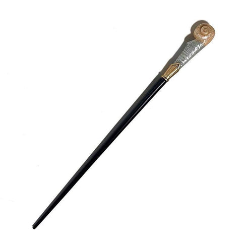 Plain Surface Wizard Wand, Solid Inner Metal Frame, Halloween Fancy Dress Ornament, Style 41, Red Gold Stamping Ribbon Gift Box